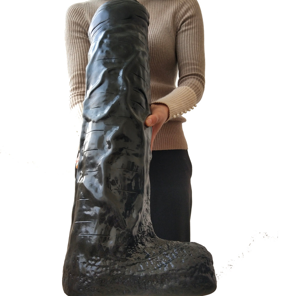 Worlds Biggest Dildo 25 Inch Realistic With Foreskin