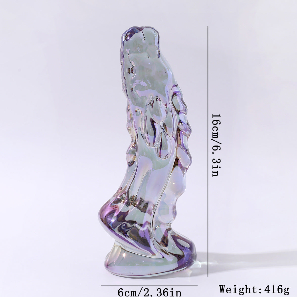 6 Inch Fantasy Texture Dragon Glass Butt Plug
