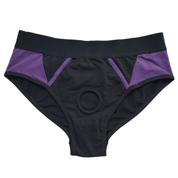 Black purple Combination Easy To Wear Strap On Harness