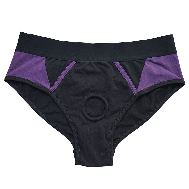 Black purple Combination Easy To Wear Strap On Harness