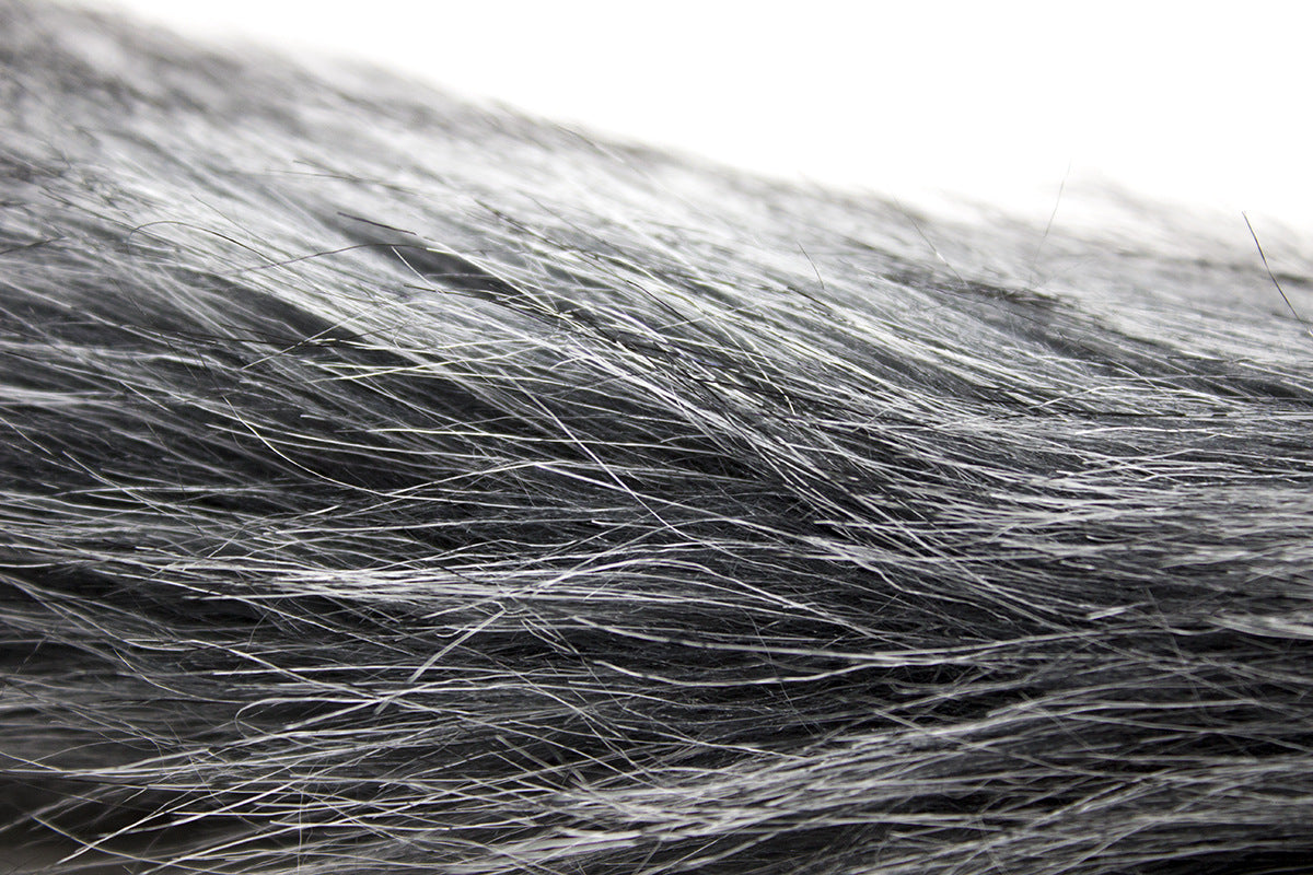 Dog Tail Plug Gray Furry Anal Plug