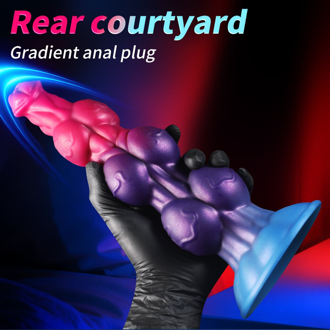 9 Inch Fantasy Dog Cock Three Knot Dildo