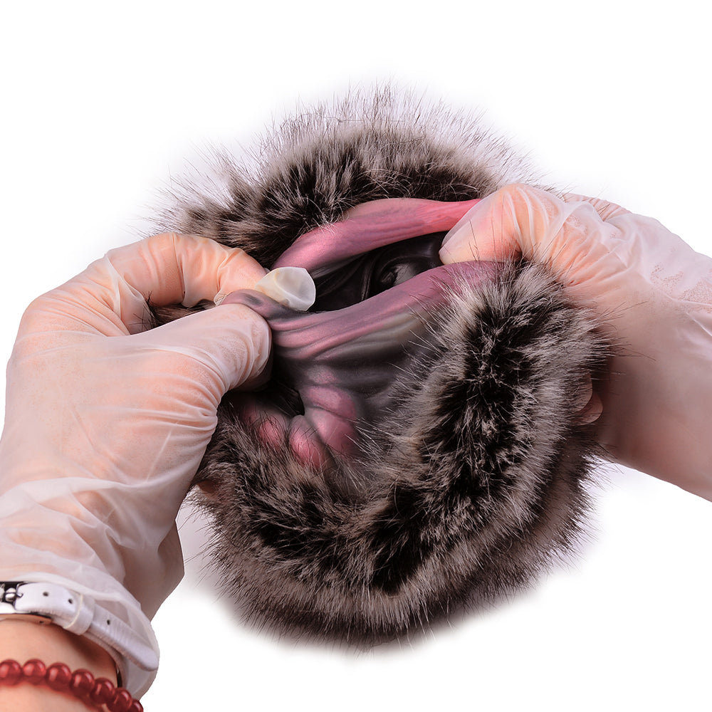 Fantasy Furry Animal Silicone Cow Pocket Pussy