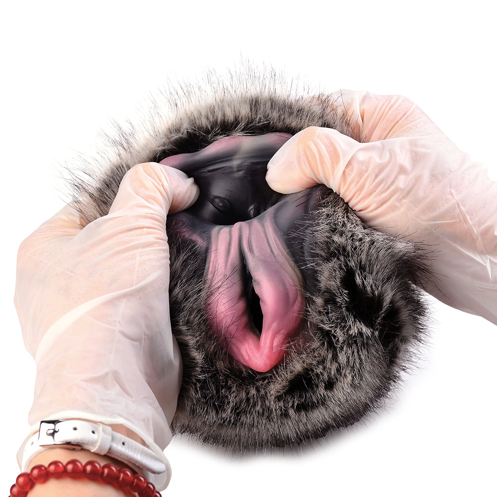 Fantasy Furry Animal Silicone Cow Pocket Pussy