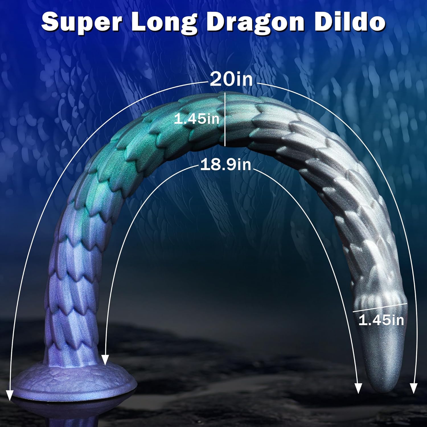 20 Inch Dragon Shape Fantasy Tentacle Dildo