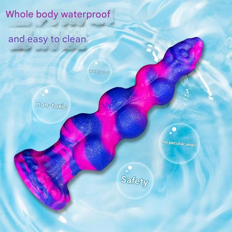 Colorful Glitter Huge Dog Knot Dildo