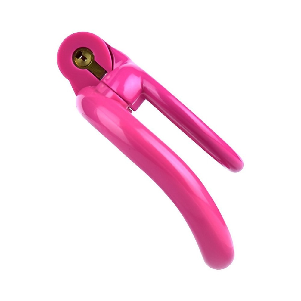 Pink Resin Cock Lock Chastity Cage