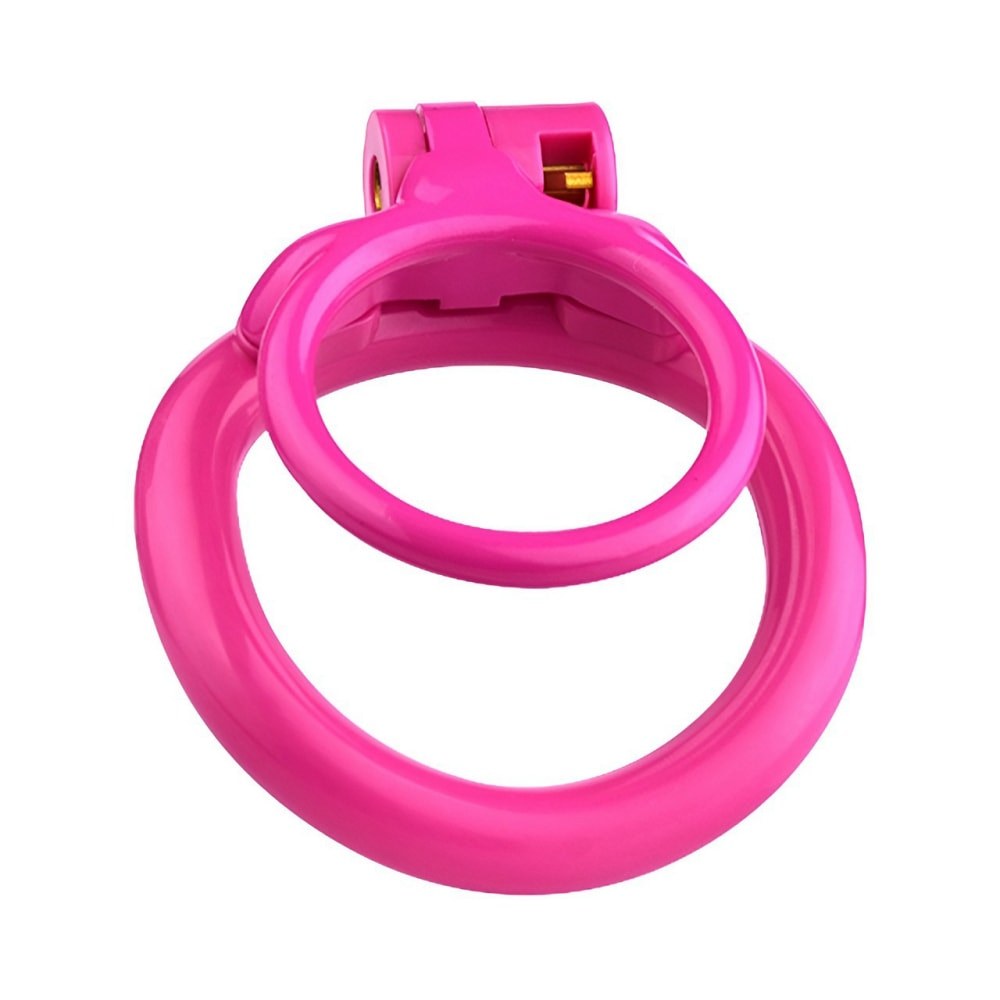Pink Resin Cock Lock Chastity Cage