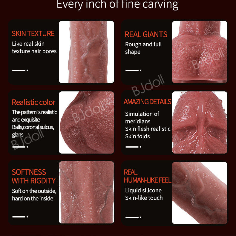 9 Inch Realistic Vibrating Thrusting Dildo