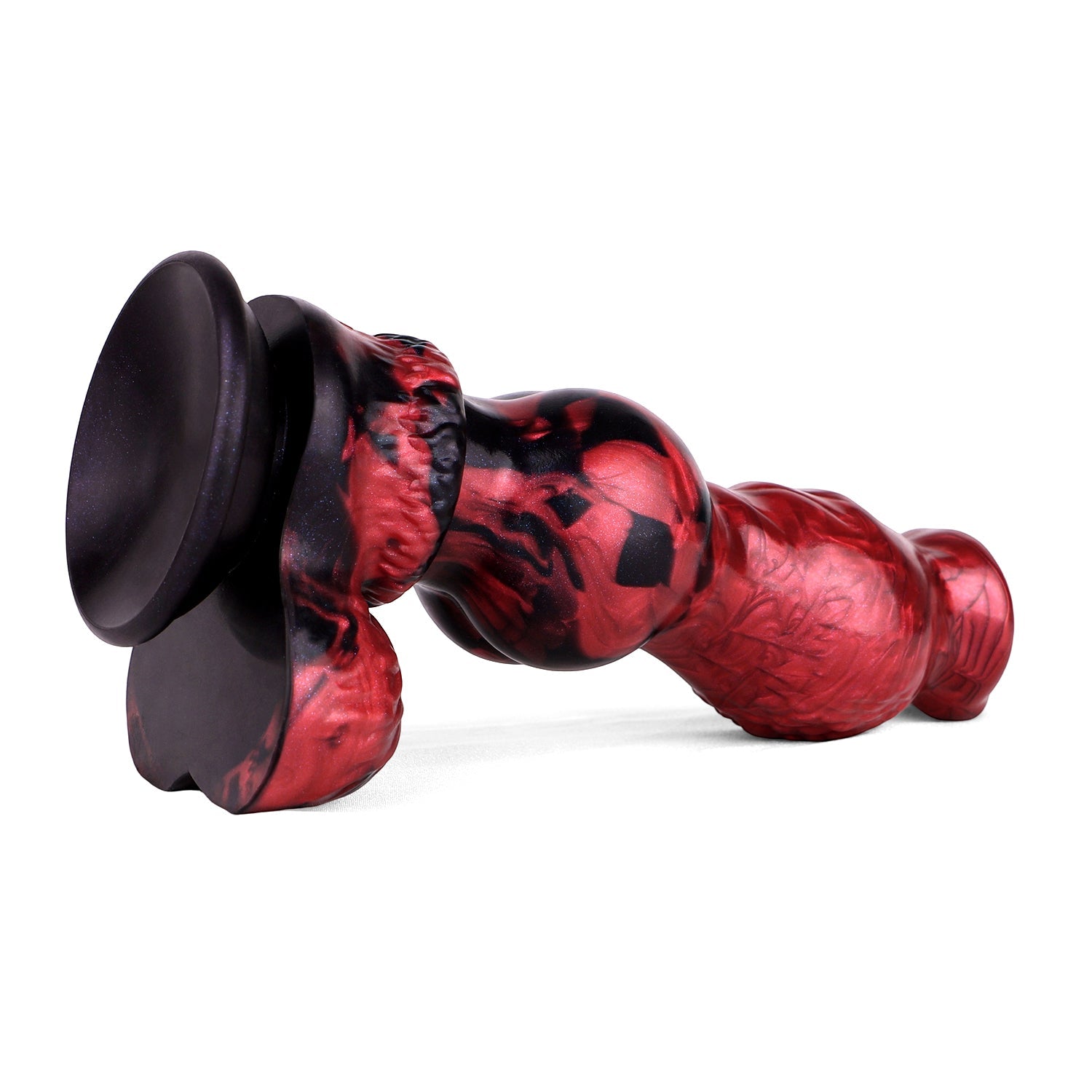 9 Inch Red Monster Dog Knot Dildo