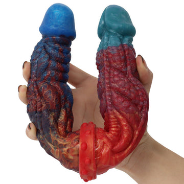 13 Inch Colorful Fantasy Dragon Double Dildo