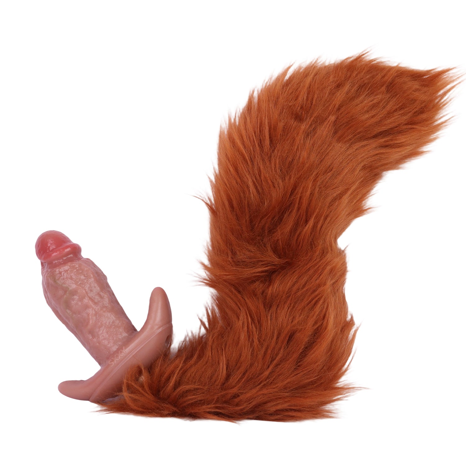5 Inch Silicone Realistic Penis Vibrating Butt Plug
