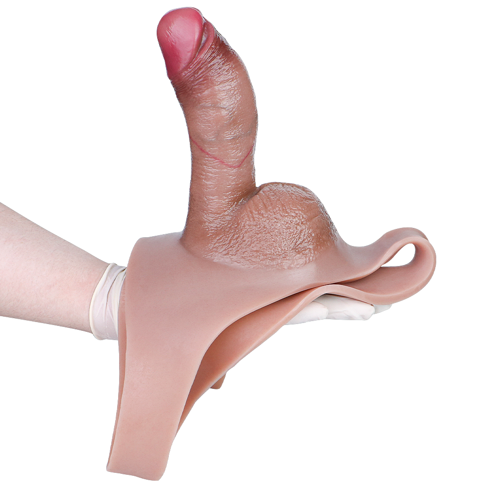 6 Inch Male Realistic Hollow Dildo Pants