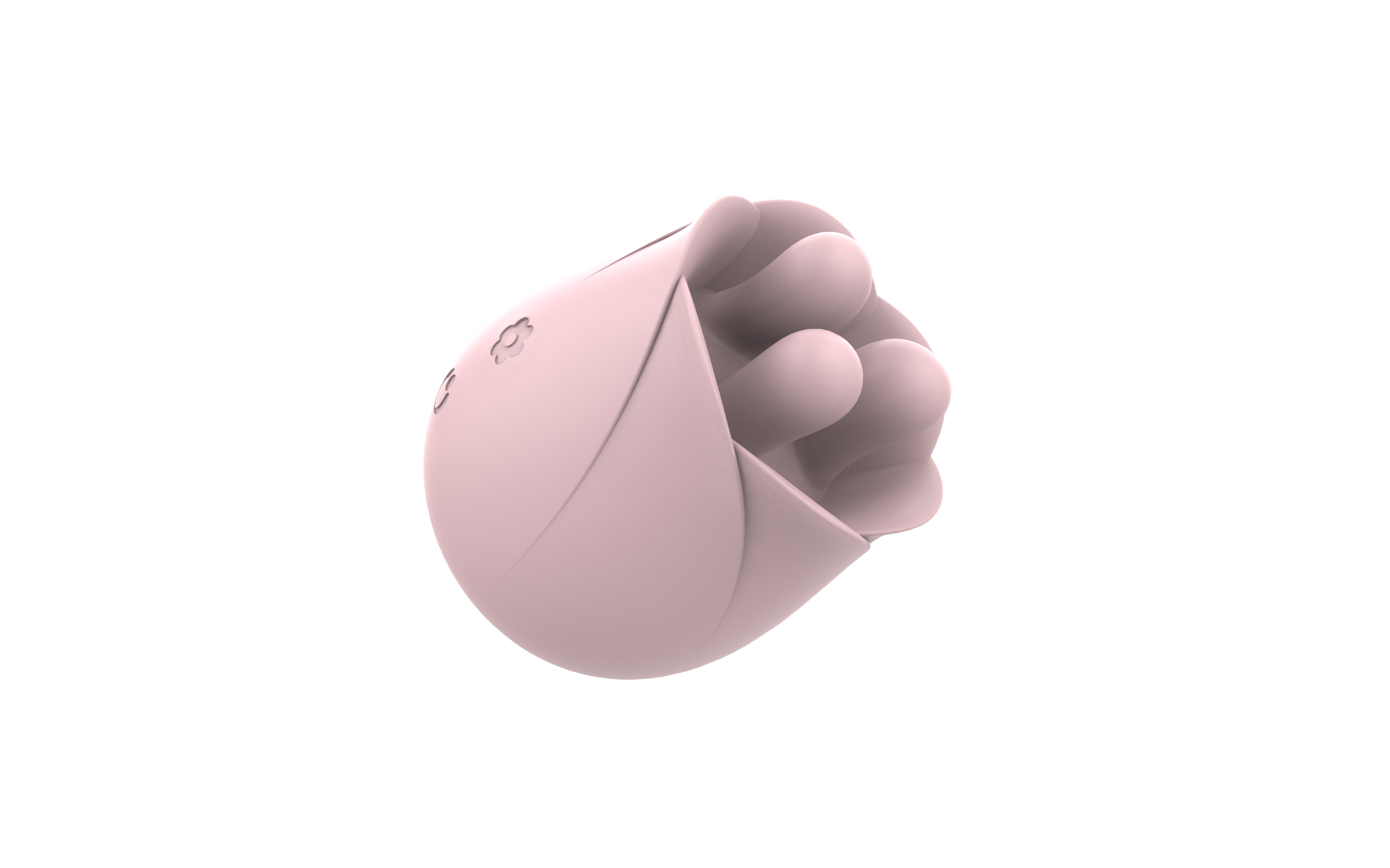 Pink Rotating Vibration Clitoral Stimulator Rose Toy
