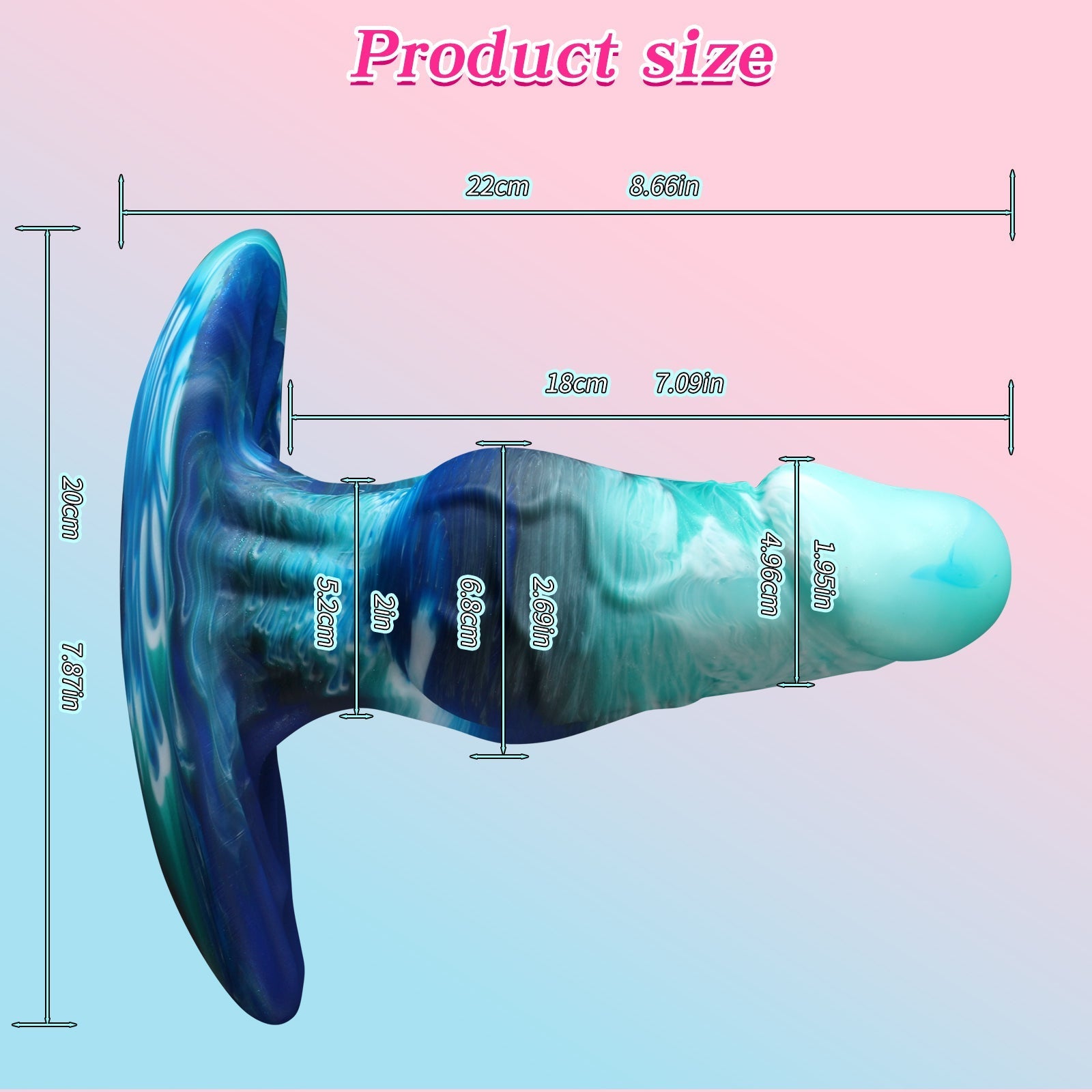Fantasy Knot Ombre Silicone Butt Plug Kit