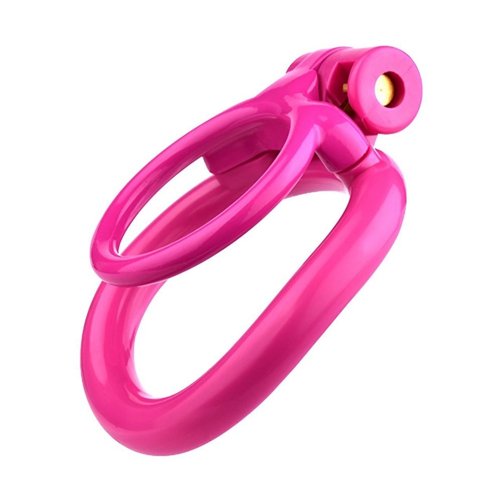 Pink Resin Cock Lock Chastity Cage