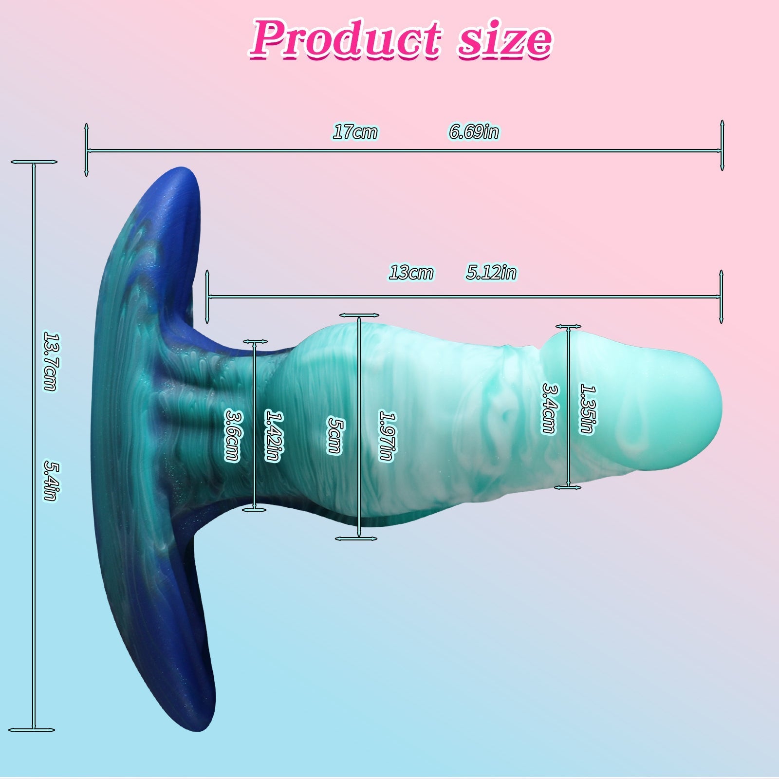 Fantasy Knot Ombre Silicone Butt Plug Kit