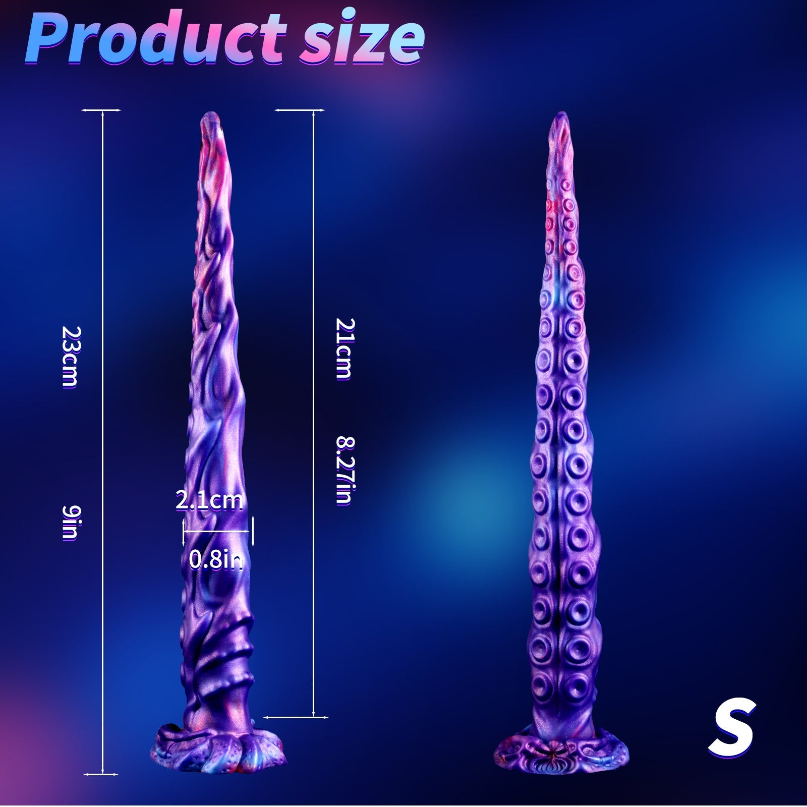 Purple Fantasy Extra Long Tentacle Dildo
