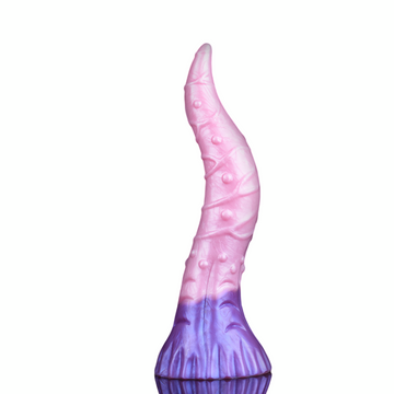 11 Inch Gradient Tail Suction Tongue Fantasy Dildo