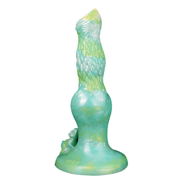 Dog Knot Dildo Green Fantasy 8 Inch
