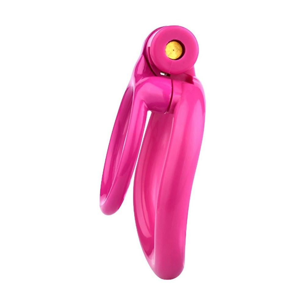 Pink Resin Cock Lock Chastity Cage