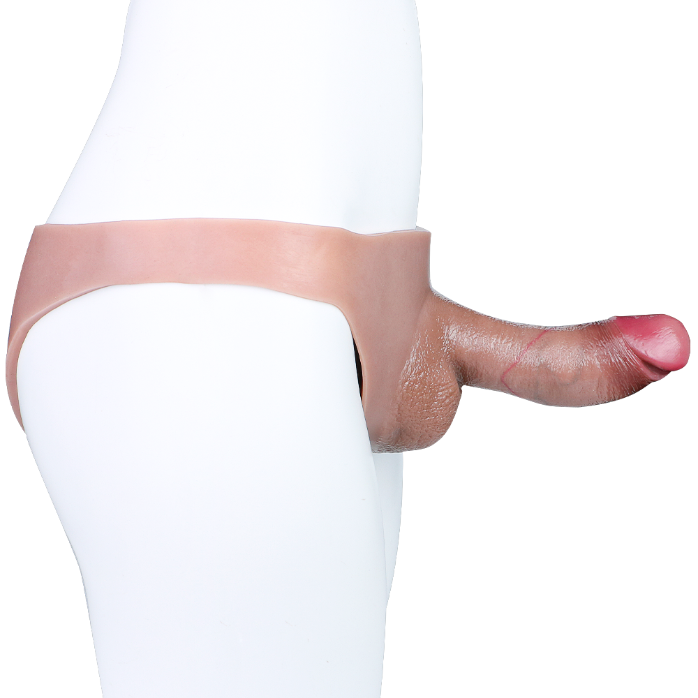 6 Inch Male Realistic Hollow Dildo Pants
