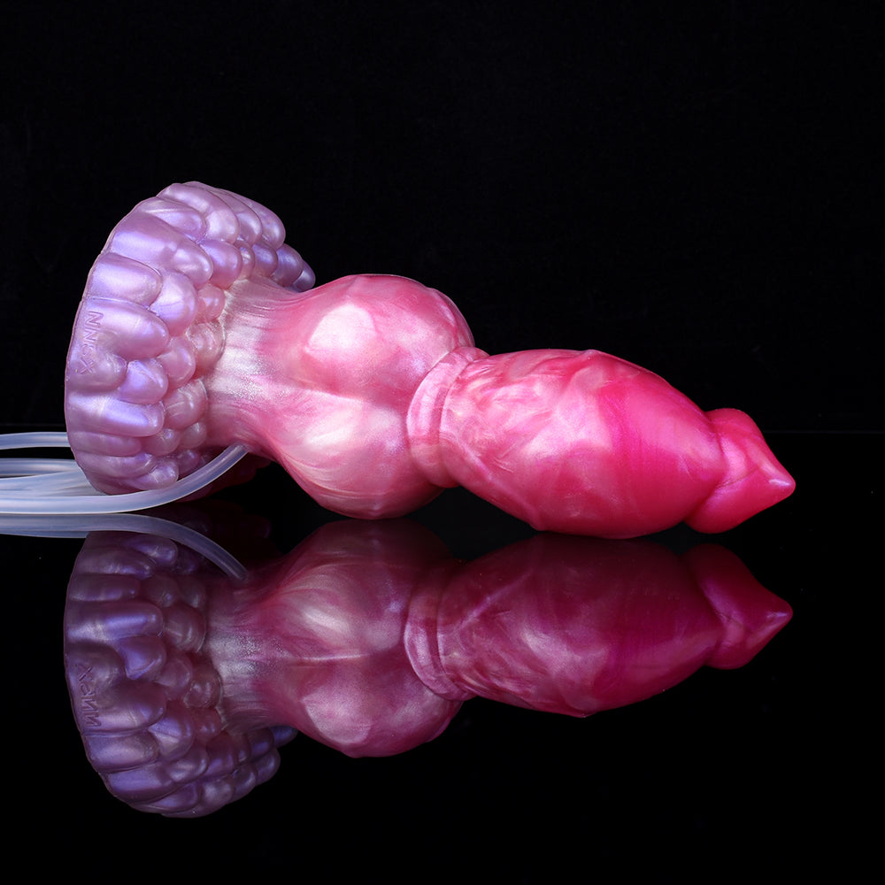 8 Inch Pink Big Knot Dog Squirting Dildo