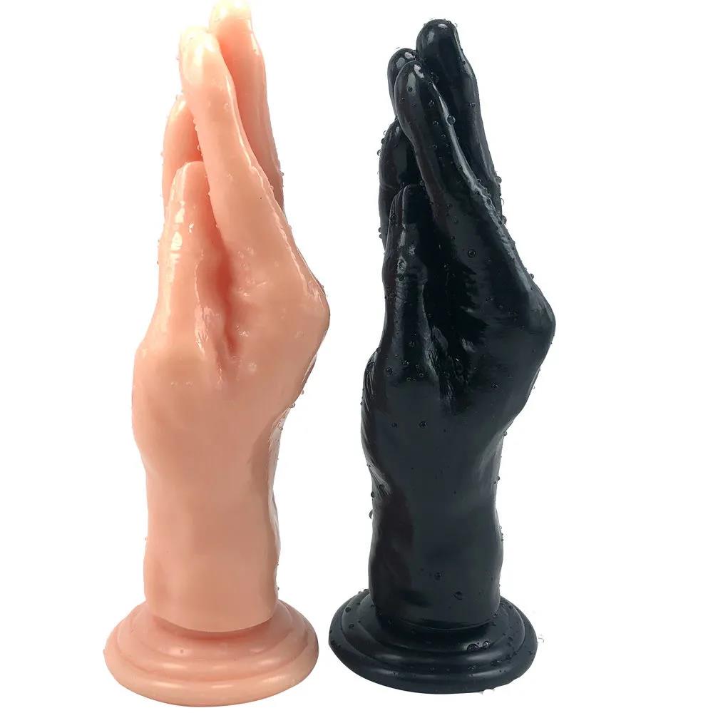 8 Inch Black Short Hand Fisting Dildo