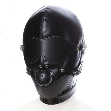 Bondage Hood Blindfold And Gag Three Piece Set
