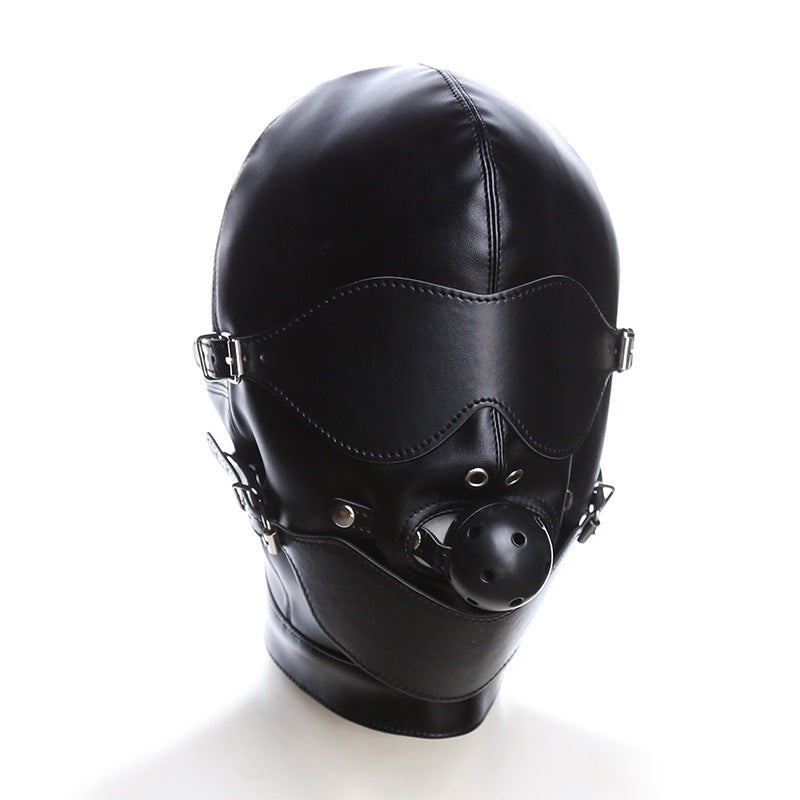 Bondage Hood Blindfold And Gag Three Piece Set