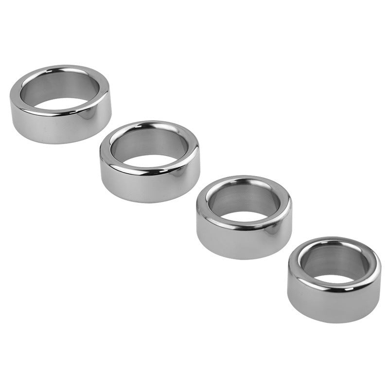 Metal Cock Ring Silver Stainless Steel Male Toy