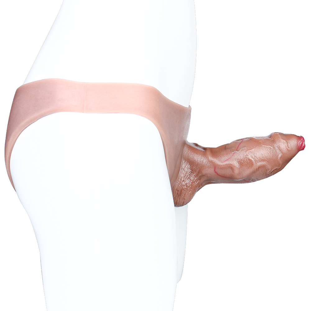 6 Inch Deformed Foreskin Hollow Dildo Pants