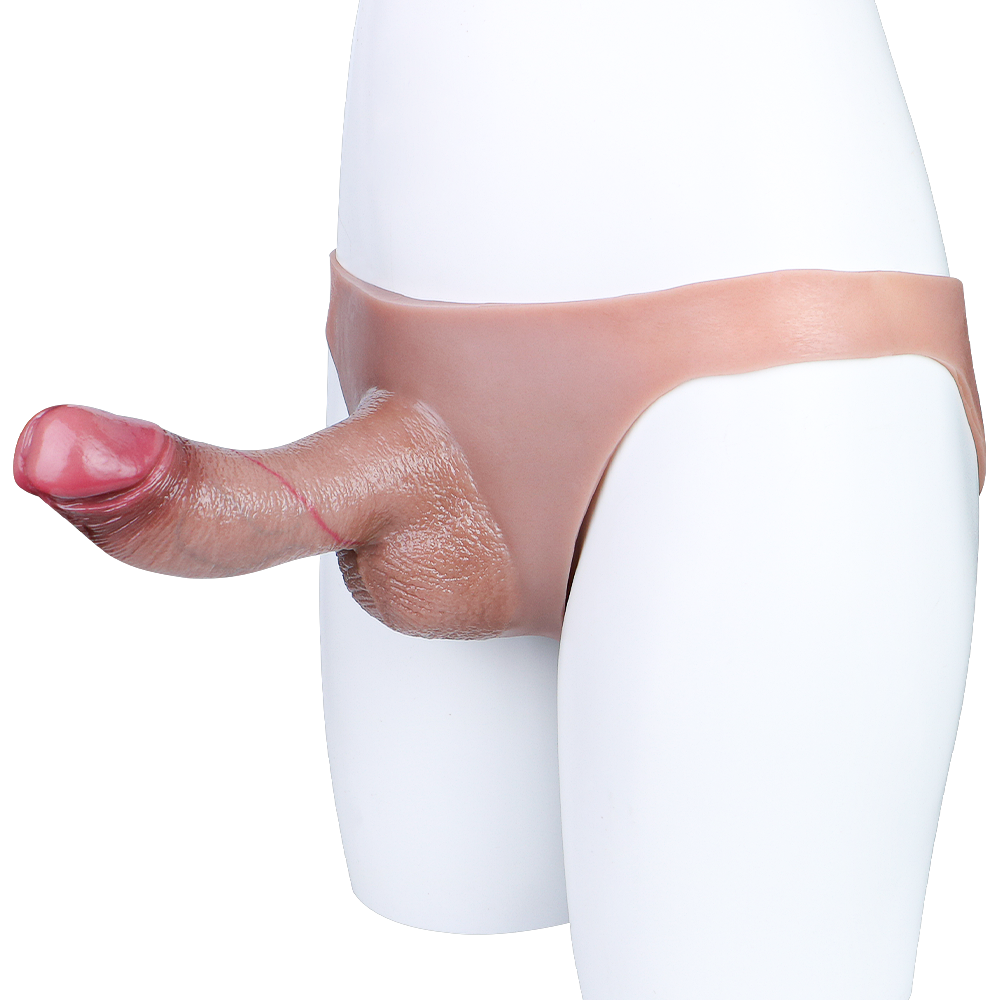 6 Inch Male Realistic Hollow Dildo Pants