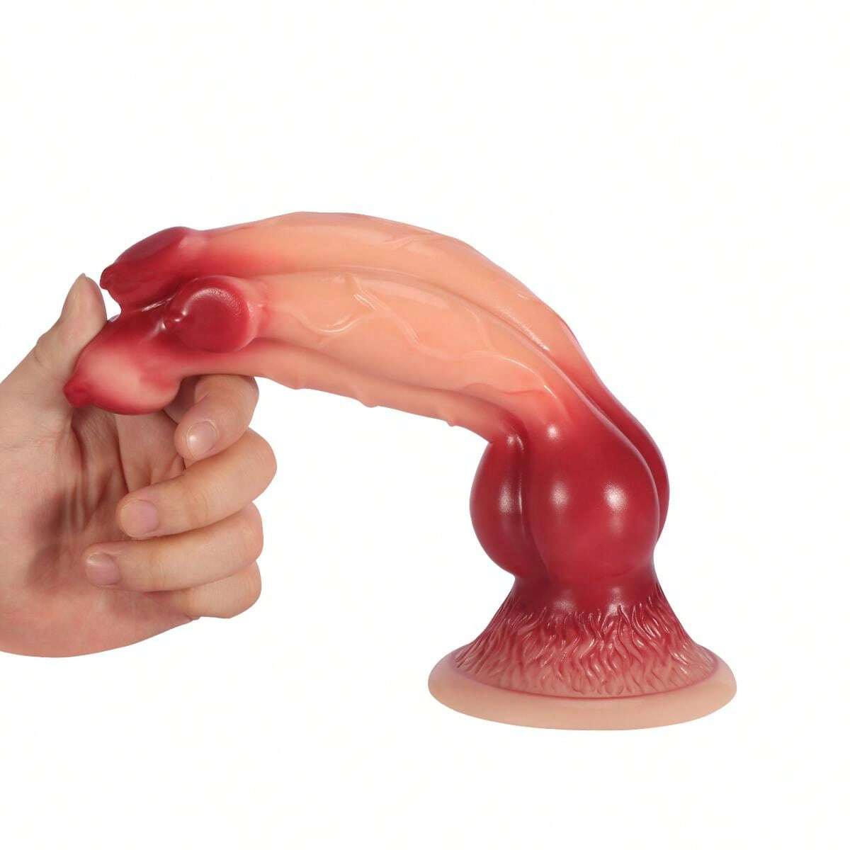 10 Inch Three Headed Fantasy Dog Knot Dildo