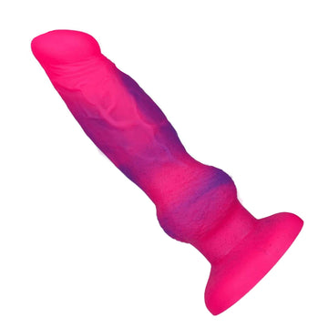 Pink Silicone Dog Knot Anal Dildo