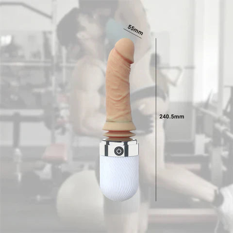 Portable Head Tilt G-spot Thrusting Dildo