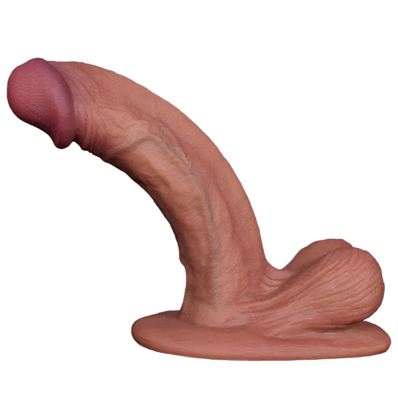 6 Inch Realistic Silicone G Spot Curved Dildo