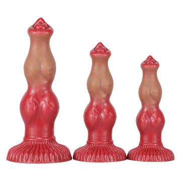 Realistic Canine Silicone Dildo with Knot