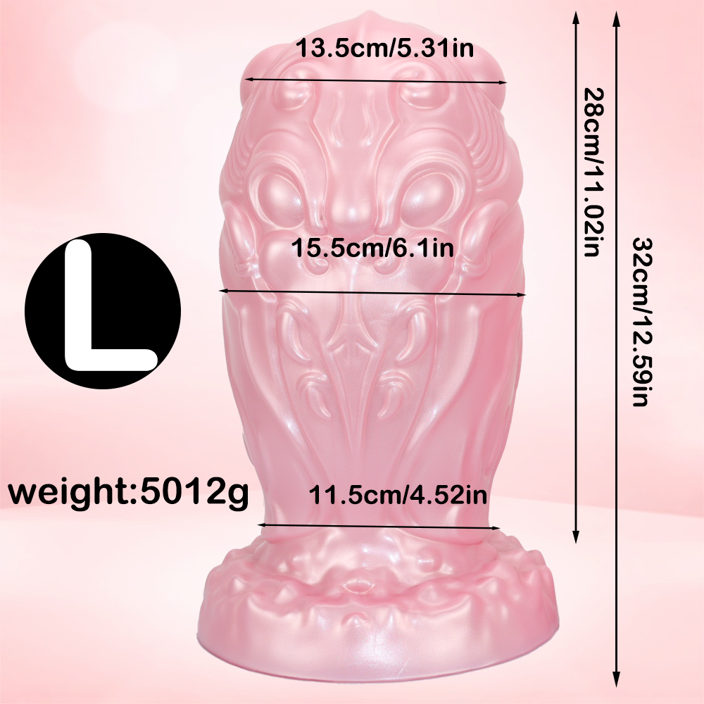 Extreme Anal Plugs Silicone Monster Head