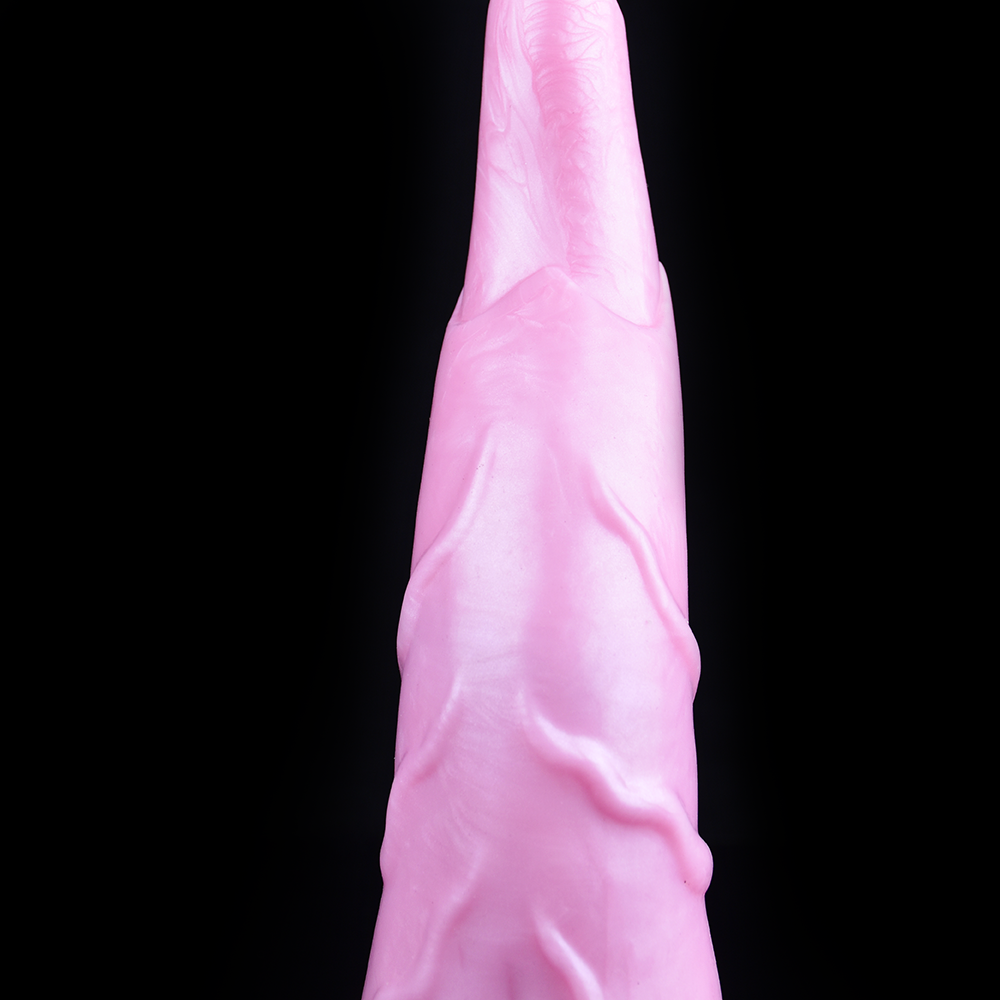 11 Inch Texture Monster Fantasy Curved Dildo