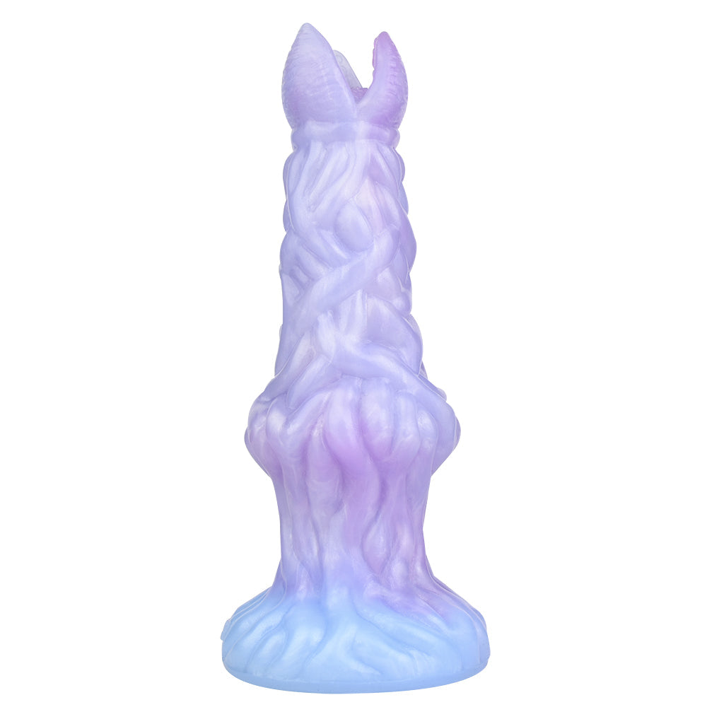 8 Inch Purple Twisted Alien Ovipositor Dildo