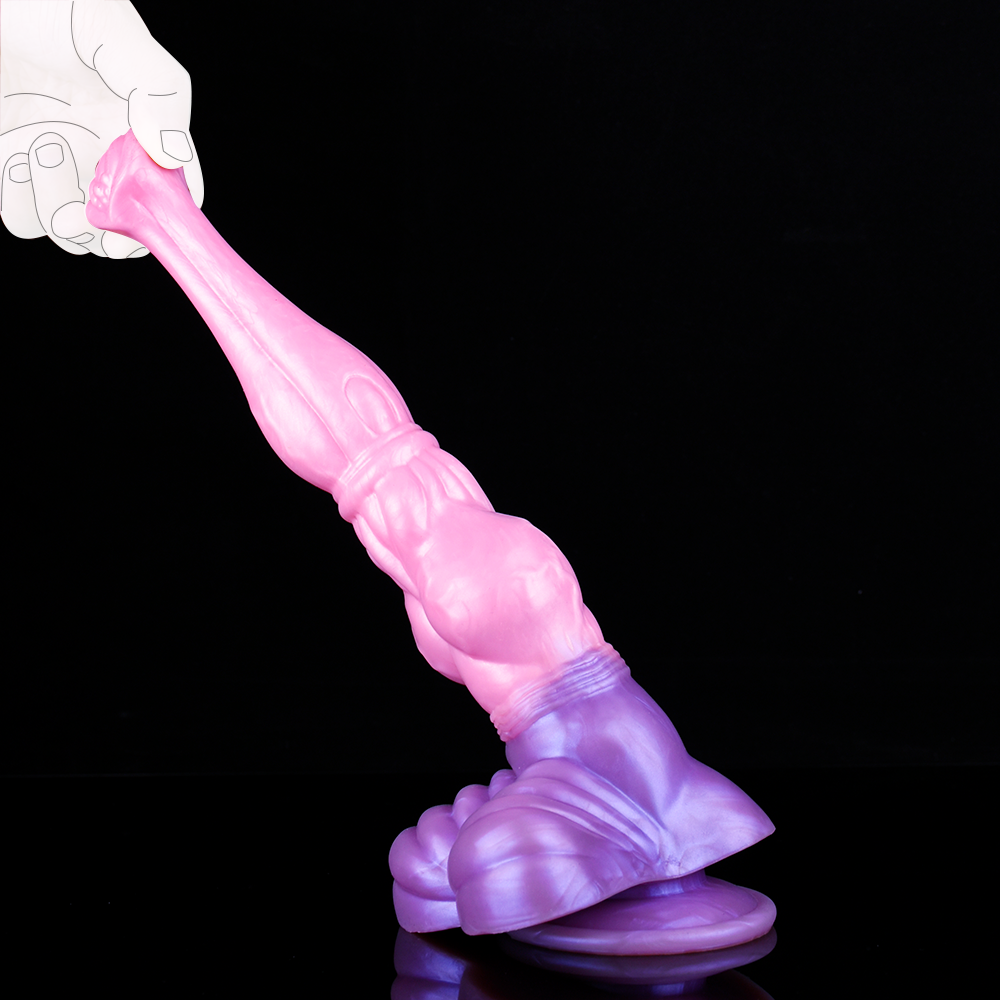 Pink Knot Big 11 Inch Horse Dildo