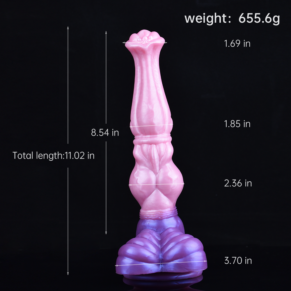 Pink Knot Big 11 Inch Horse Dildo