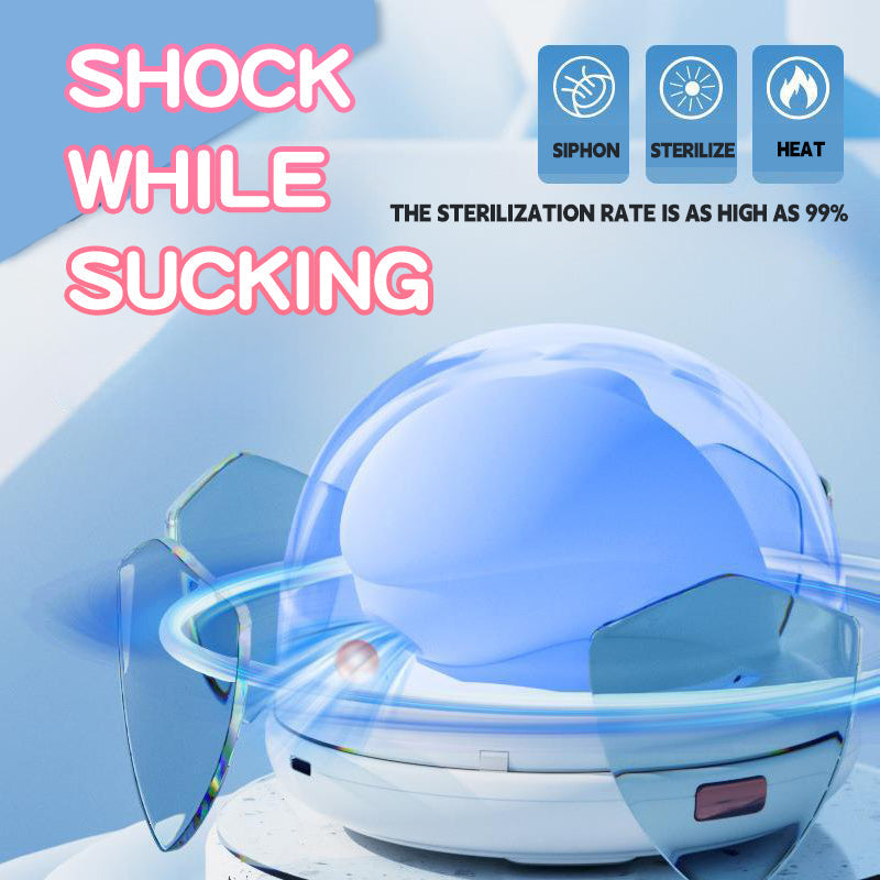 Small Delicate Dolphin Clit Sucking Vibrator—With disinfection chamber