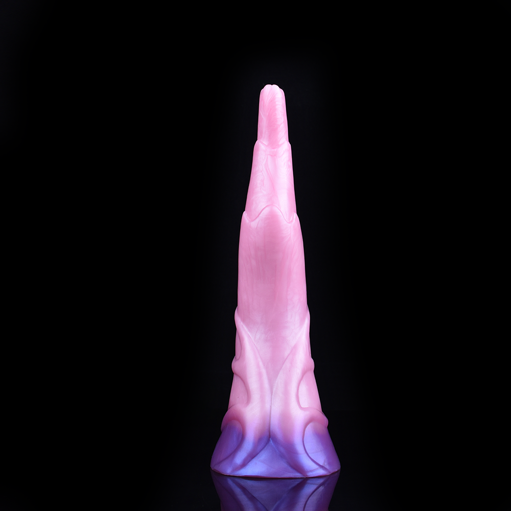 11 Inch Texture Monster Fantasy Curved Dildo