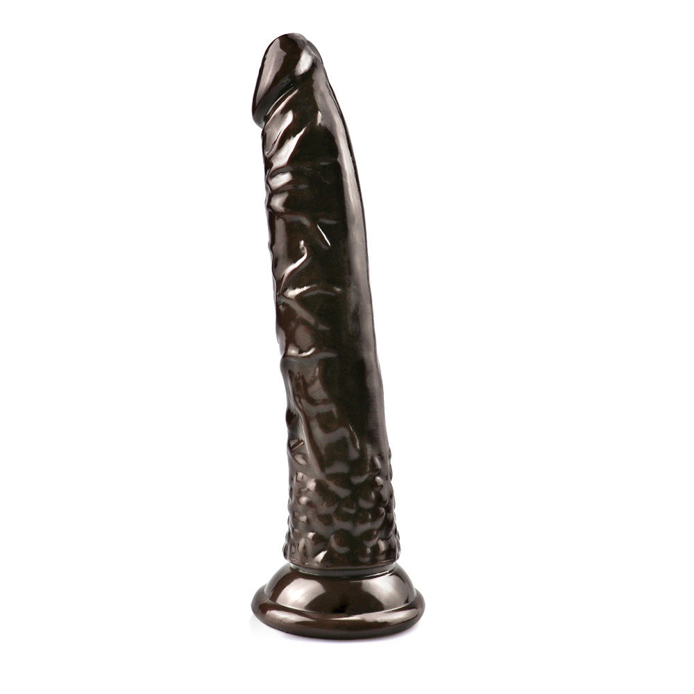8 Inch Slim Beginner Anal Brown Dildo