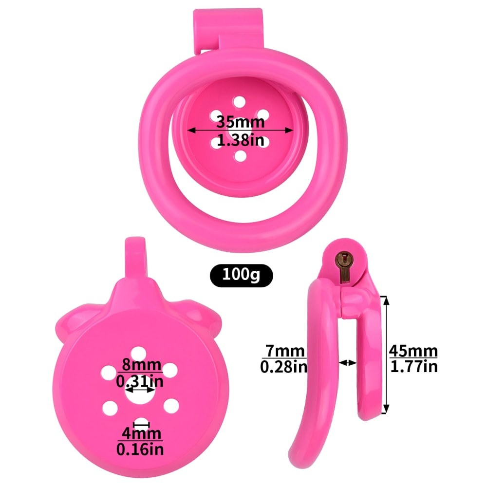 Flat Resin Male Chastity Cock Cage