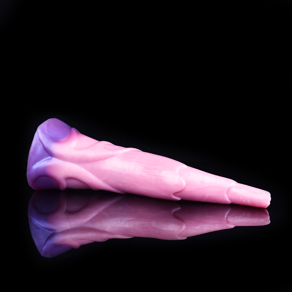 11 Inch Texture Monster Fantasy Curved Dildo