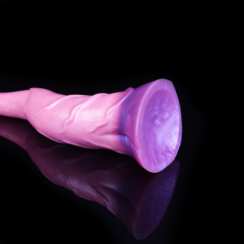 11 Inch Texture Monster Fantasy Curved Dildo