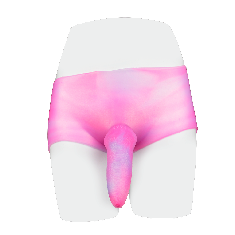 6 Inch Pink Fantasy Silicone Dildo Pants